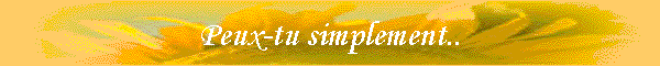 Peux-tu simplement..